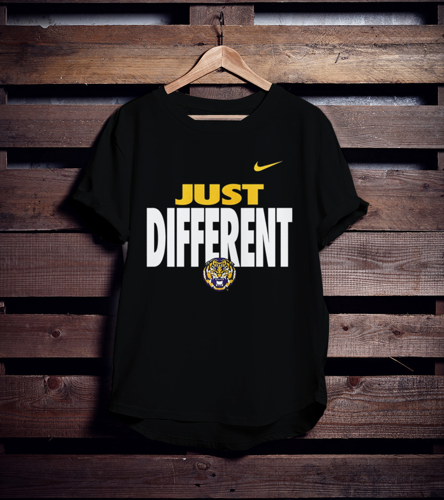 Just Different LSU Tigers Nike Iconic Team Spirit T-Shirt