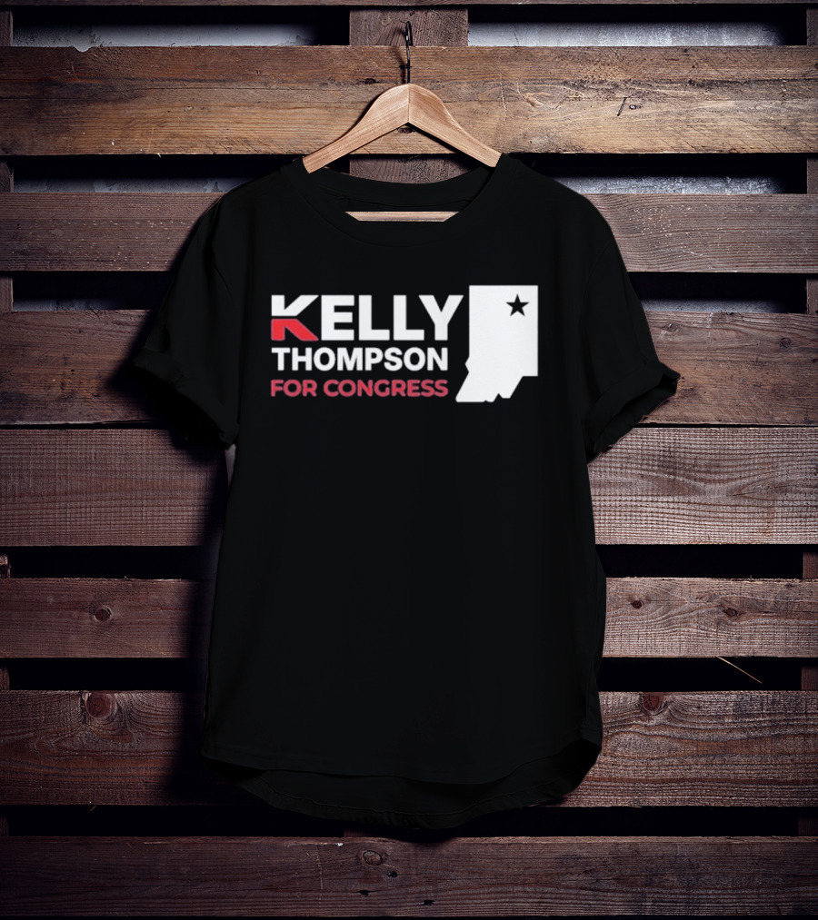 Kelly Thompson For Congress Indiana Star Icon Representation T-Shirt