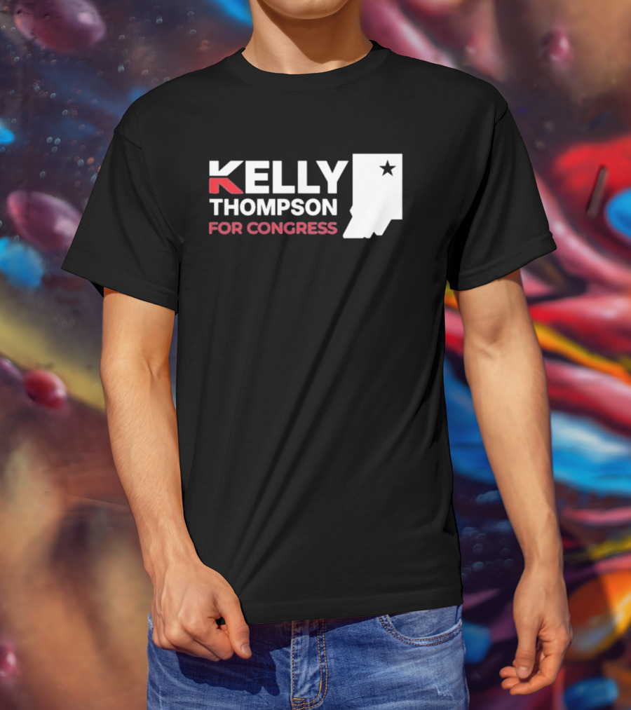 Kelly Thompson For Congress Indiana Star Icon Representation T-Shirt