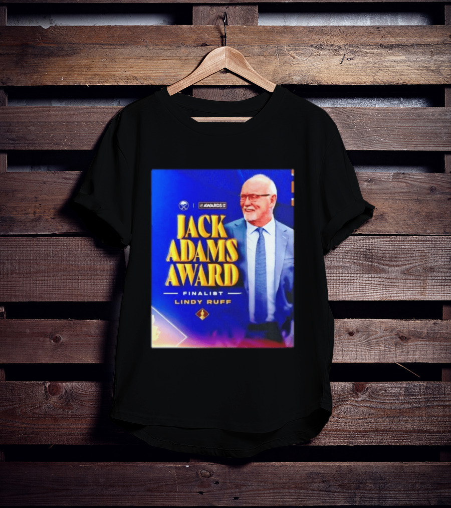 Lindy Ruff Jack Adams Award Finalist NHL Coach Recognition T-Shirt