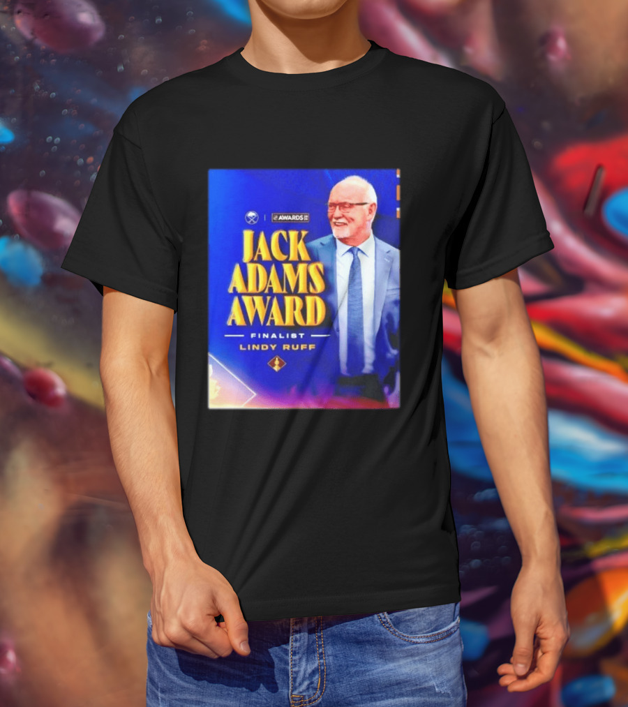 Lindy Ruff Jack Adams Award Finalist NHL Coach Recognition T-Shirt