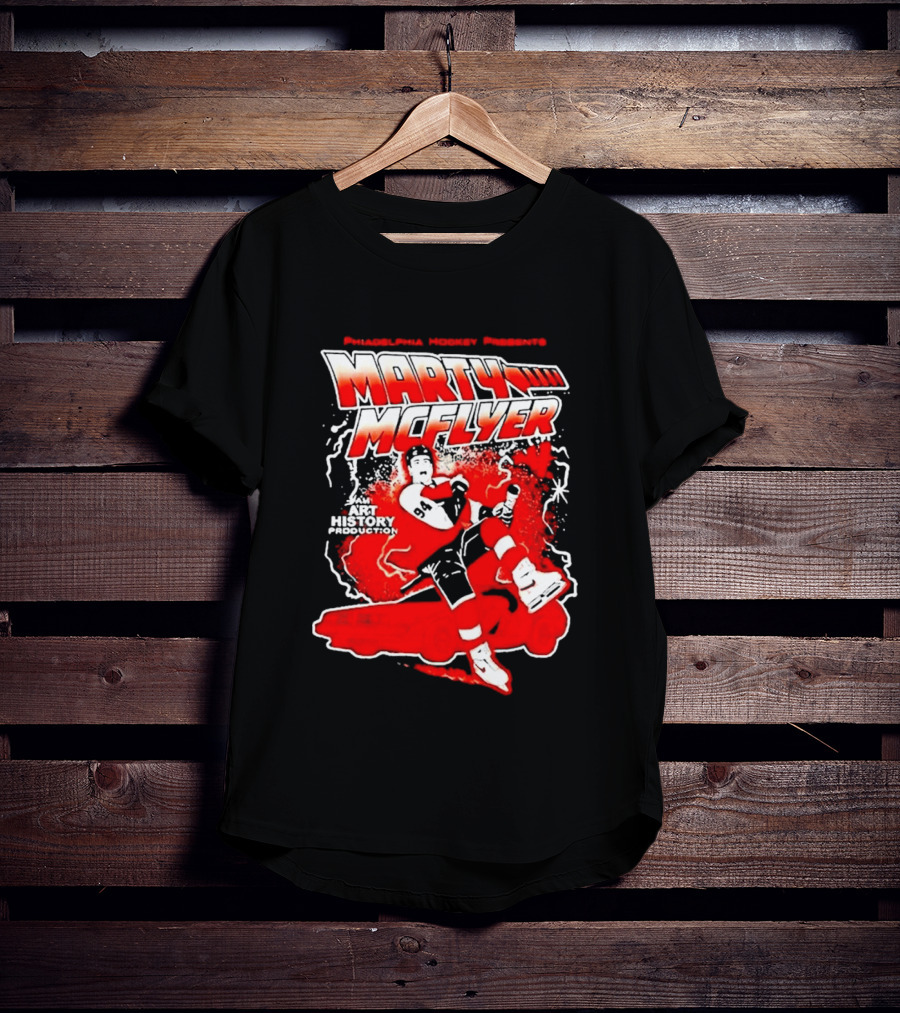 Philadelphia Hockey Presents Marty McFly 2026 With Philadelphia Flyers Hockey 97 T-Shirt