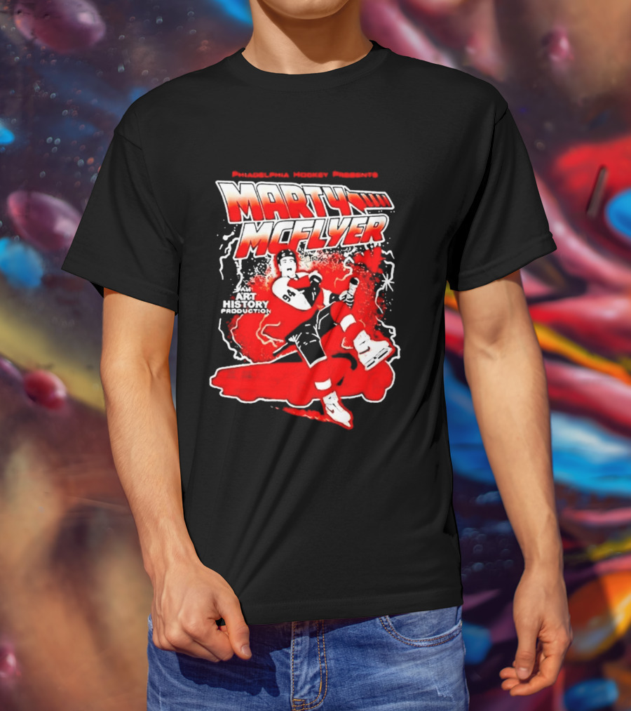 Philadelphia Hockey Presents Marty McFly 2026 With Philadelphia Flyers Hockey 97 T-Shirt