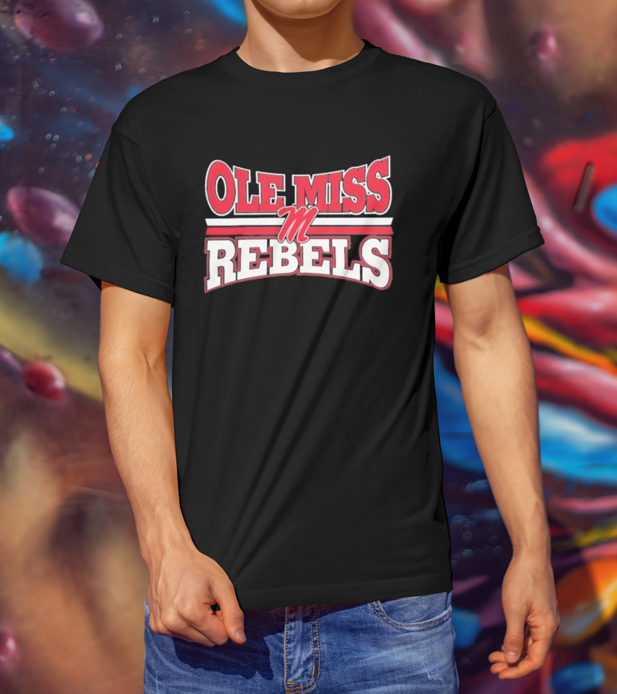 Ole Miss Rebels Team M Zoom Sports Fan T-Shirt