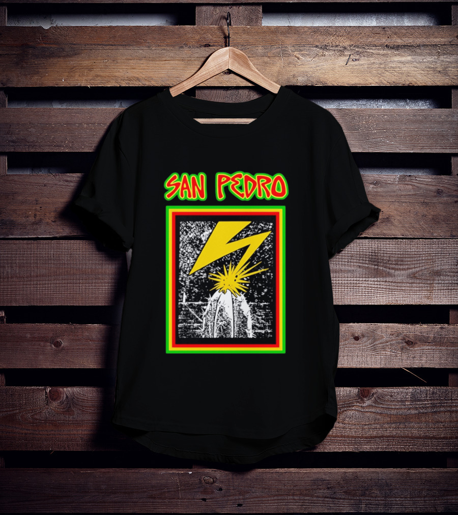San Pedro Lightning Bolt Cactus Explosion T-Shirt