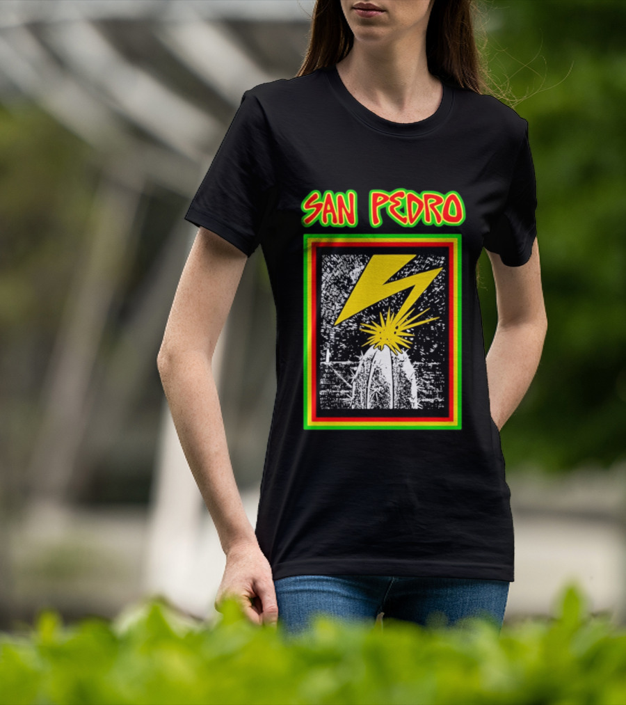 San Pedro Lightning Bolt Cactus Explosion T-Shirt