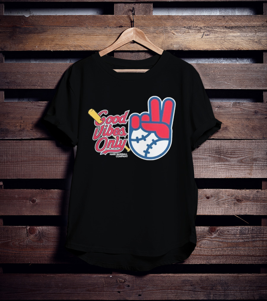 Good Vibes Only St. Louis Cardinals 2026 Baseball Peace Sign T-Shirt