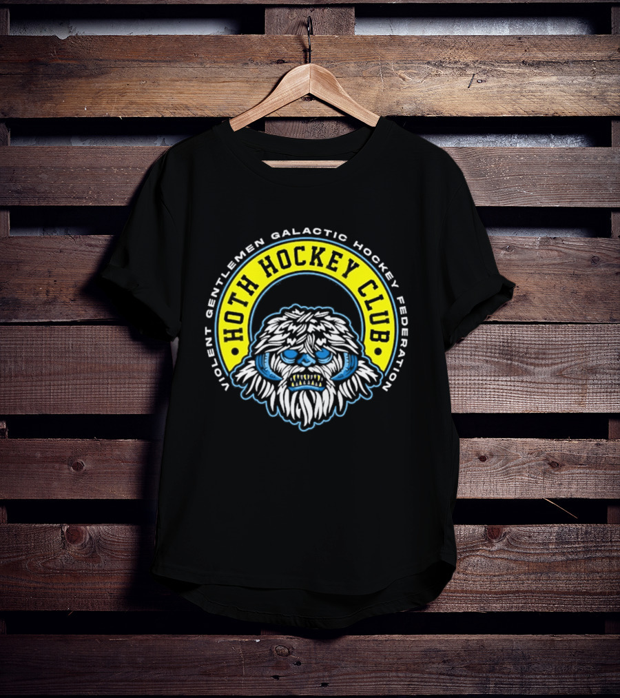 Violent Gentlemen Galactic Hockey Federation Hoth Hockey Club 2026 Wampa T-Shirt