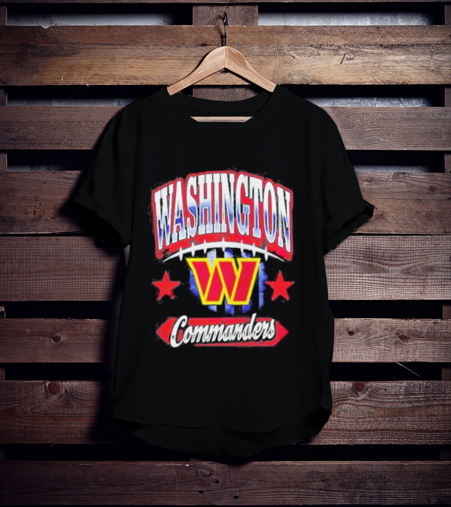 Washington Commanders W Americana Football Stars T-Shirt
