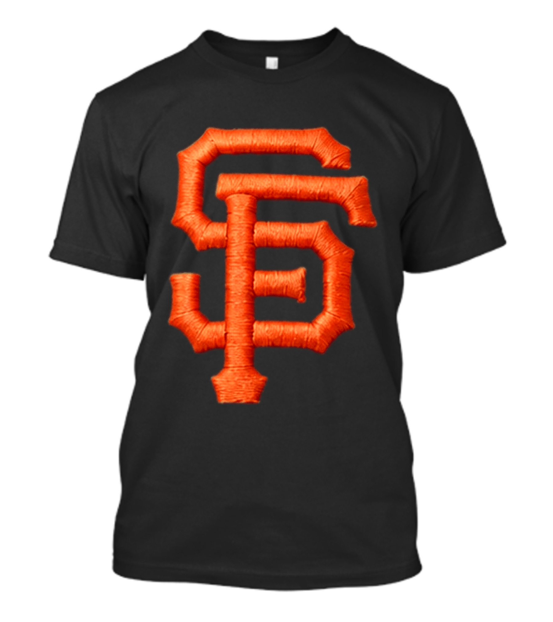 Alex Smith SF Giants Hat Orange Monogram T-Shirt