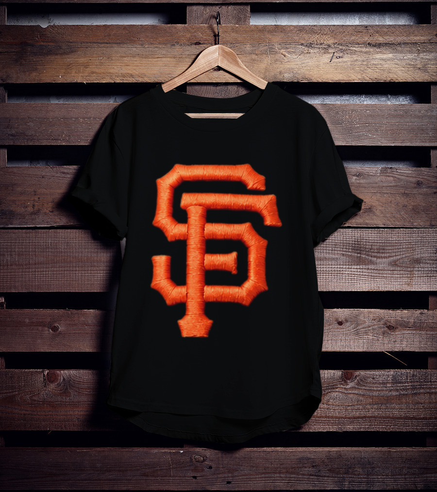 Alex Smith SF Giants Hat Orange Monogram T-Shirt