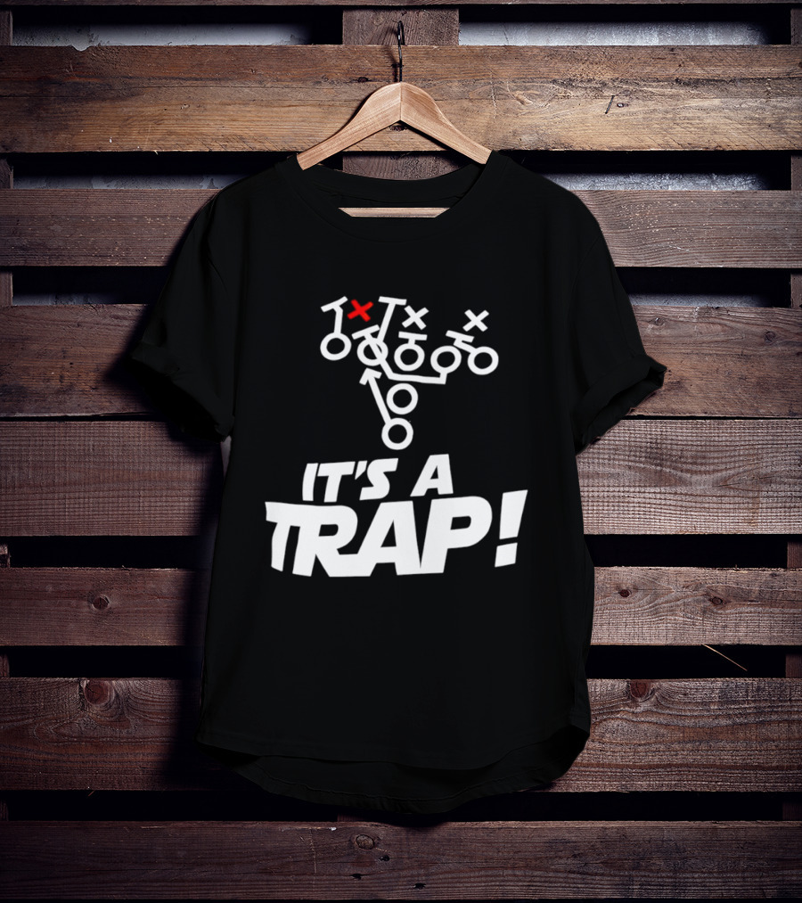 It's A Trap Star Wars Football Play Strategy T-Shirt