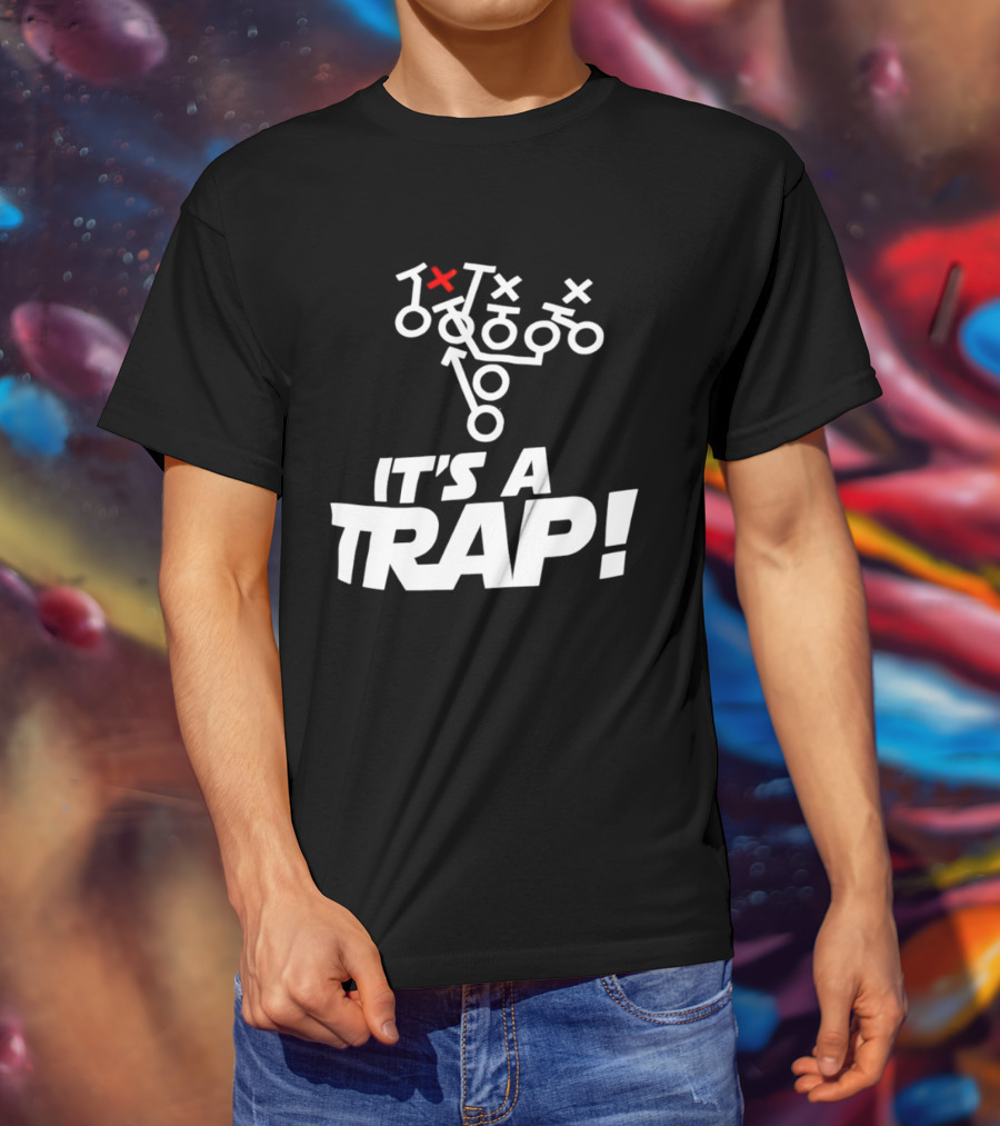 It's A Trap Star Wars Football Play Strategy T-Shirt