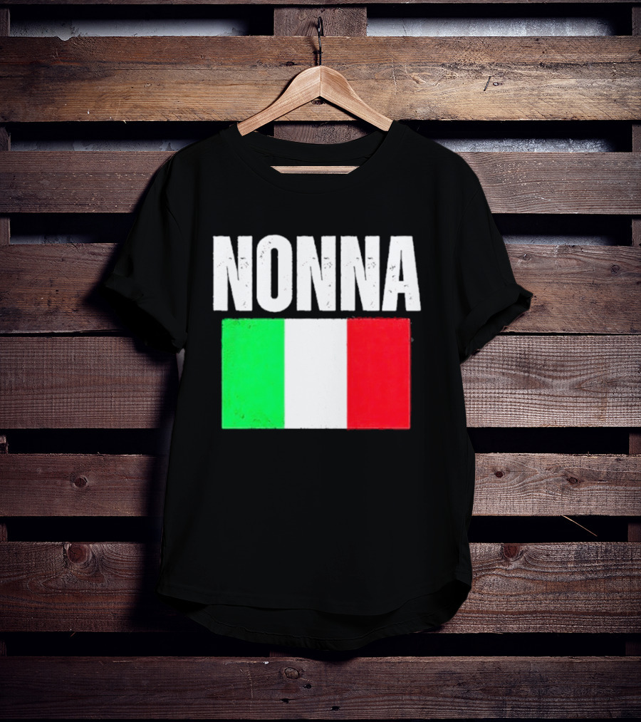 Italian Nonna Flag Pride With Italy T-Shirt