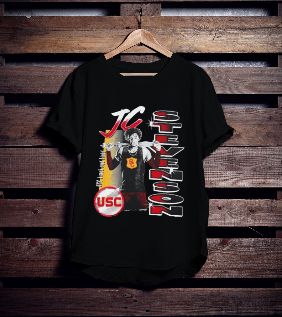 JC Stevenson USC Track And Field Player Name Athlete USC T-Shirt