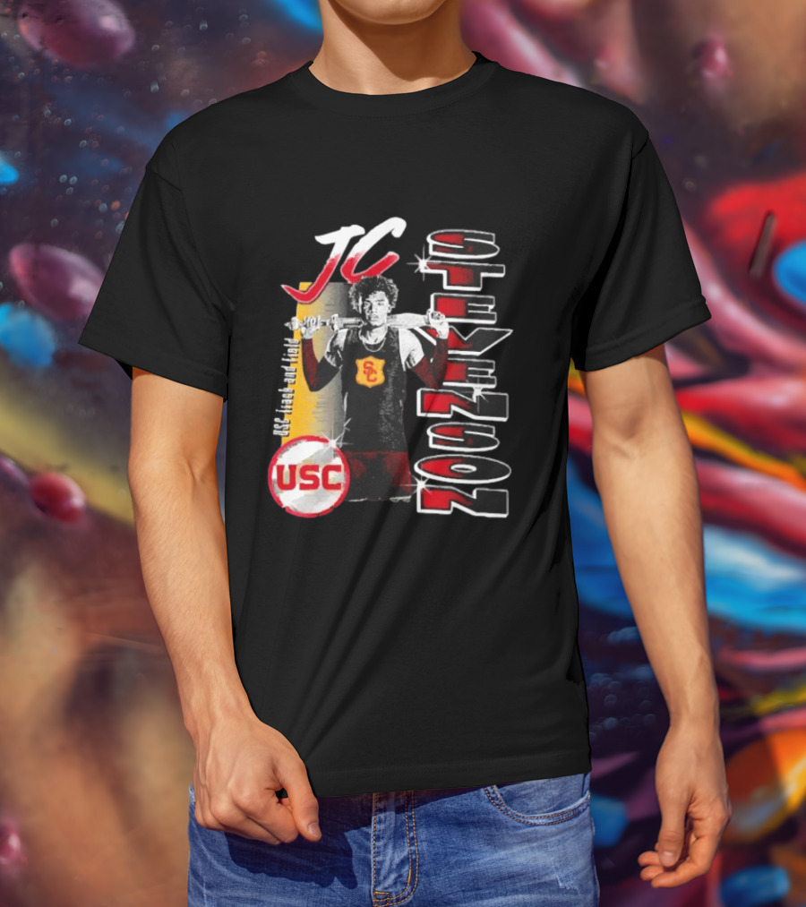JC Stevenson USC Track And Field Player Name Athlete USC T-Shirt