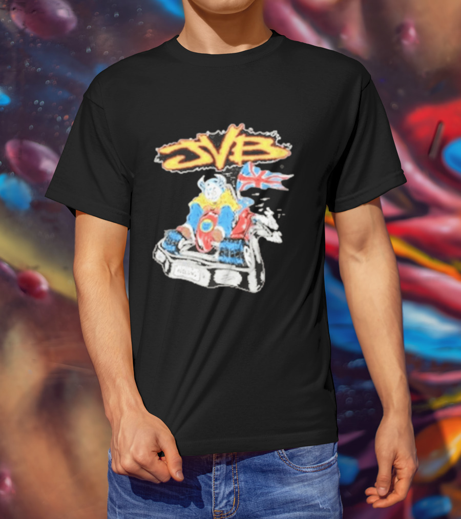 JVB Tour UK 2026 Viking Racer With Union Jack Flag T-Shirt