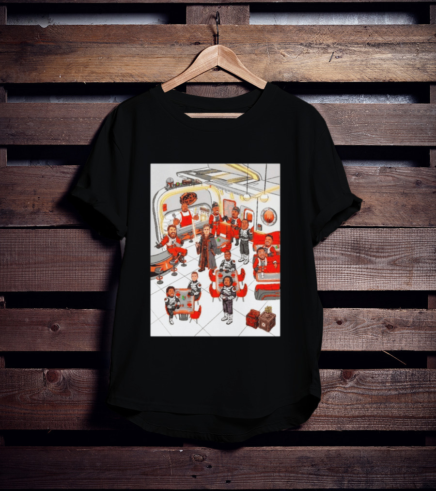 Cincinnati Bengals Star Wars Parody In Retro Diner Scene T-Shirt