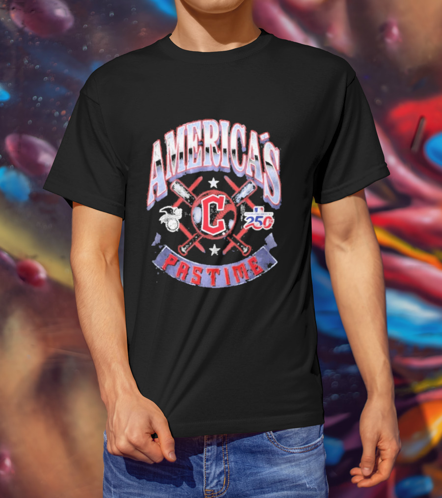 Cleveland Guardians 250th Anniversary America's Pastime T-Shirt