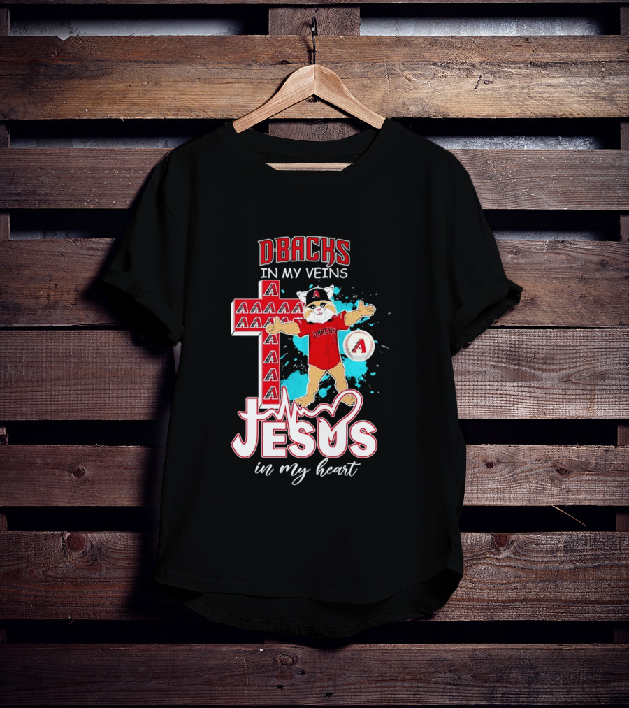 D Backs In My Veins Jesus In My Heart With Cross T-Shirt