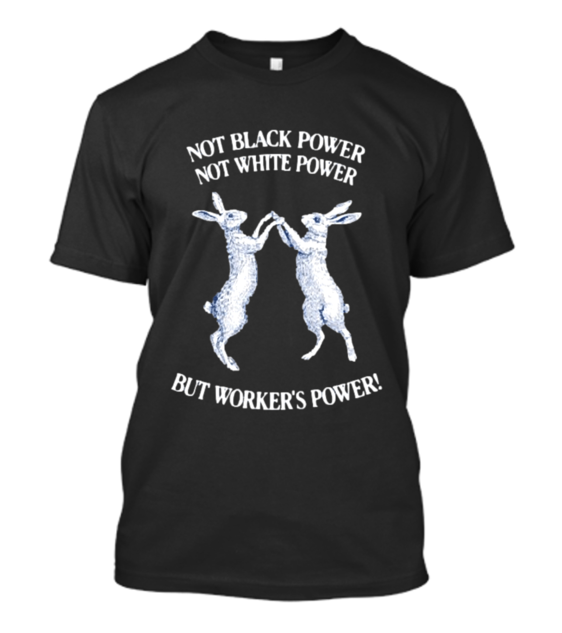Not Black Power Not White Power But Workers Power Rabbits T-Shirt