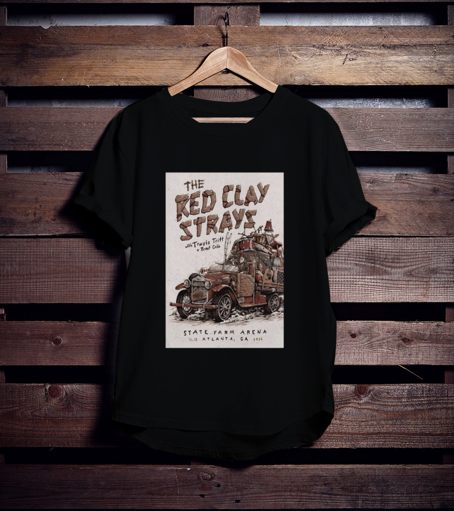 The Red Clay Strays With Travis Tritt And Brent Cobb Live Concert State Farm Arena Atlanta GA Nov 13 2026 T-Shirt