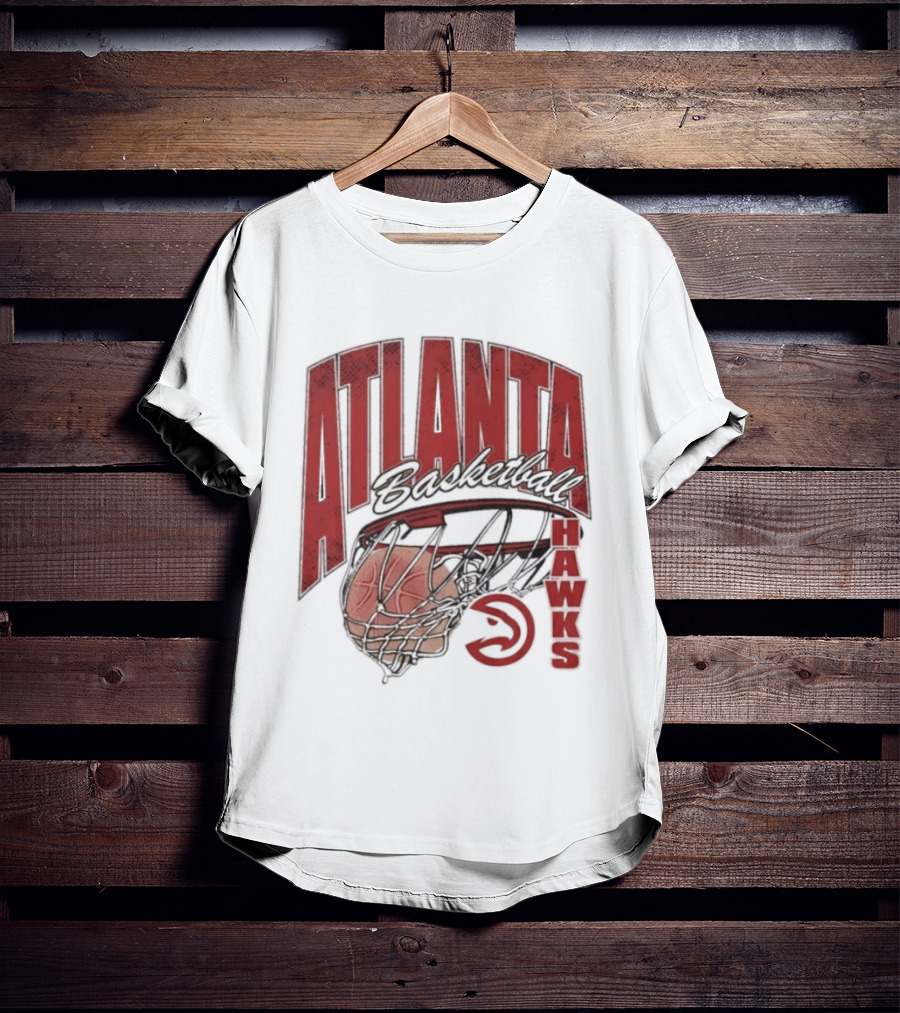 Atlanta Hawks Basketball Script Swish 2026 T-Shirt