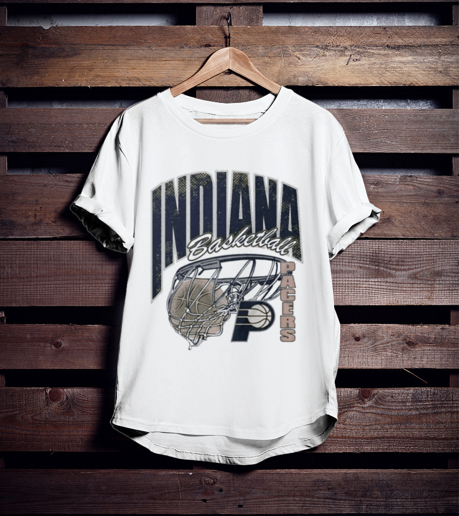 Indiana Pacers 2026 Script Swish Basketball T-Shirt