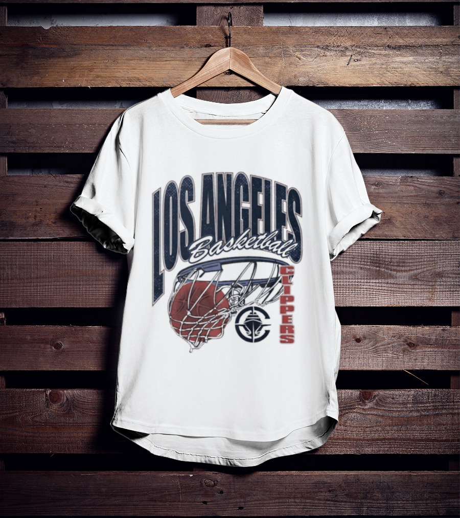 Los Angeles Clippers Script Swish Basketball 2026 T-Shirt