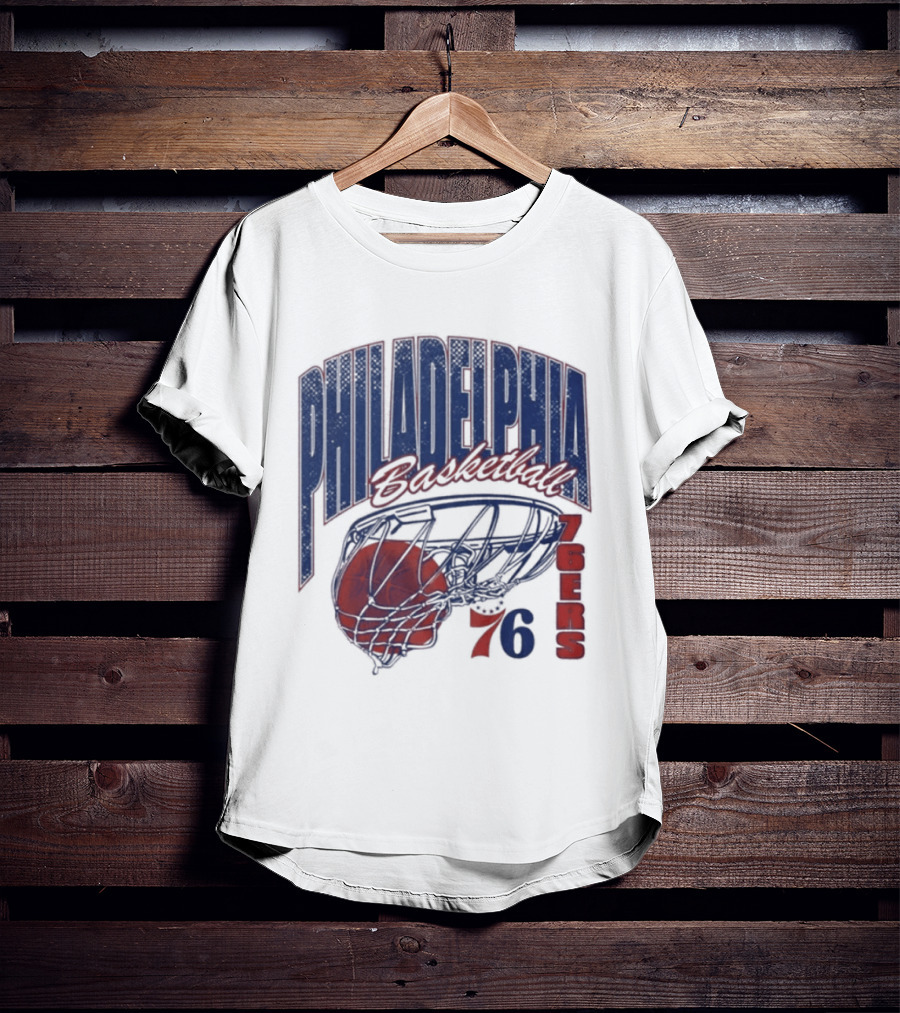 Philadelphia Basketball 76ers Swish Script 2026 T-Shirt