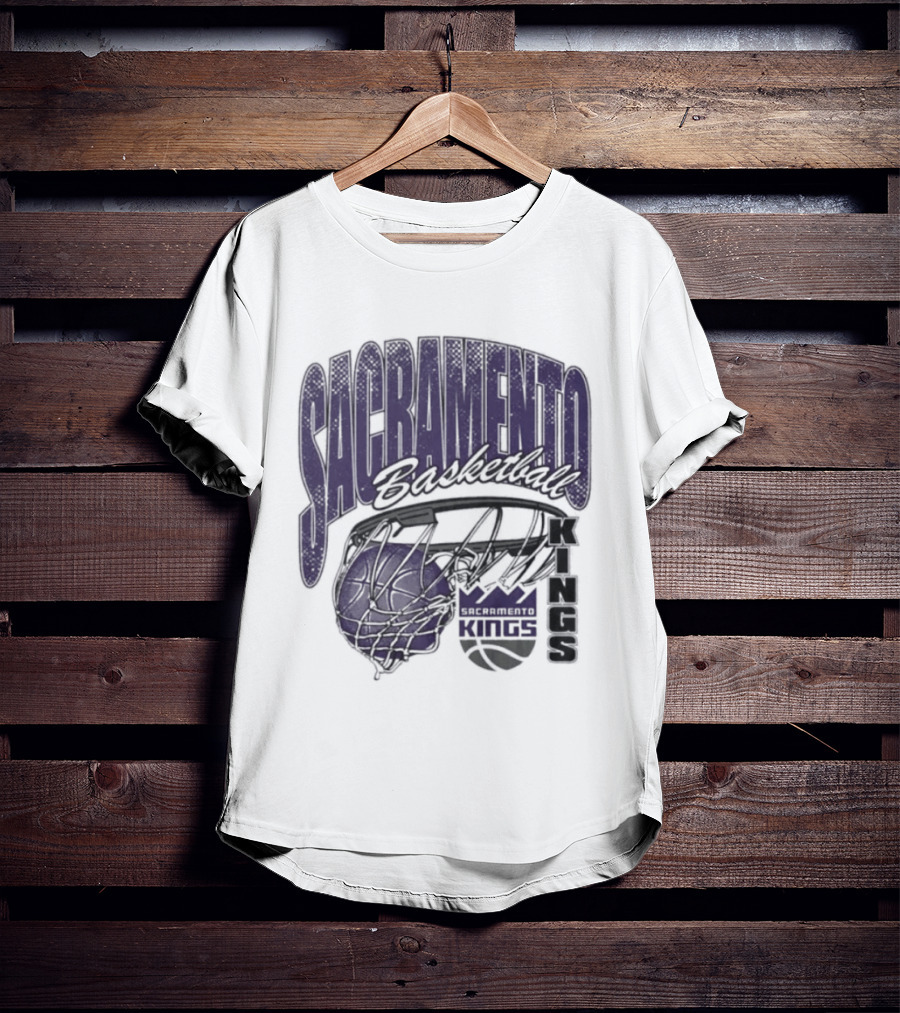 Sacramento Kings Basketball Swish Script 2026 T-Shirt