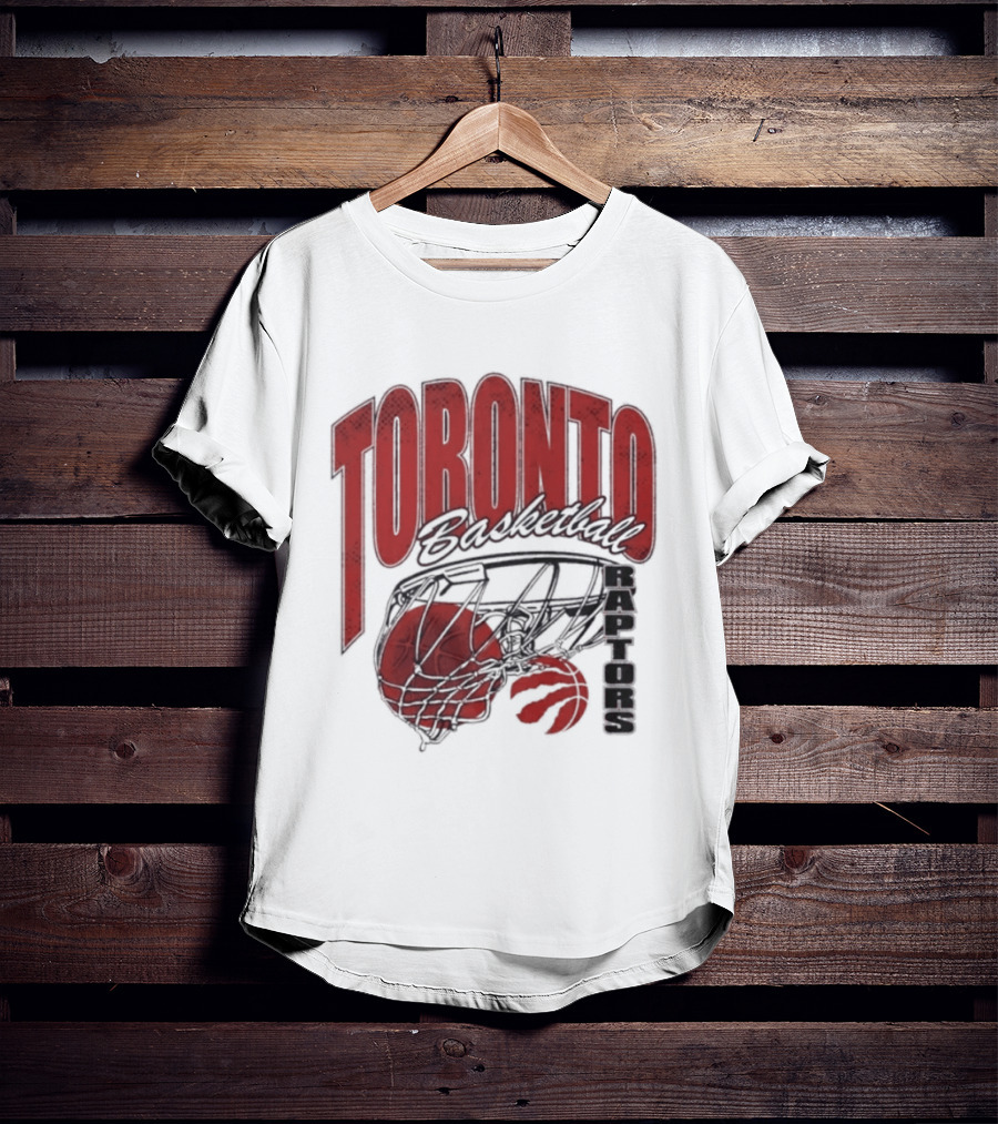 Toronto Raptors Basketball 2026 Script Swish T-Shirt
