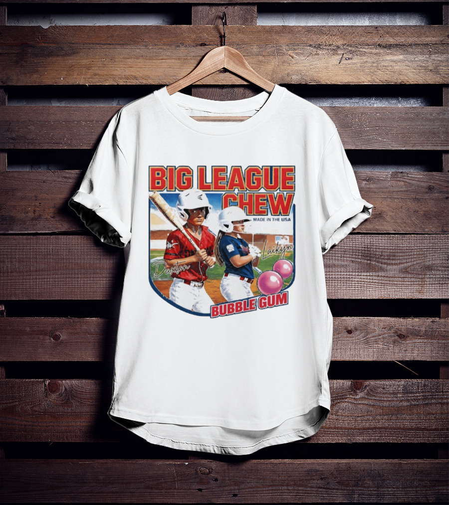 Big League Chew Made In USA Daxton Laikyn Baseball Bubble Gum T-Shirt