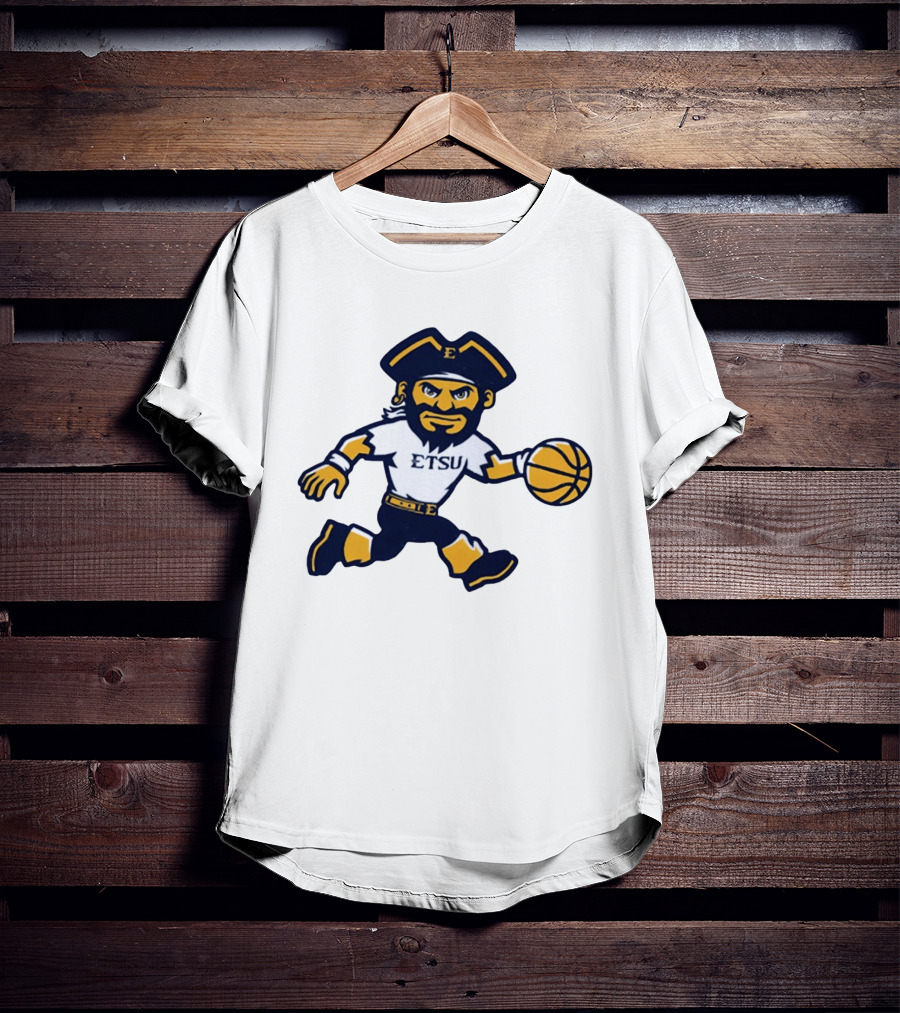 ETSU Buccaneers Basketball Pirate Mascot East Tennessee State University T-Shirt