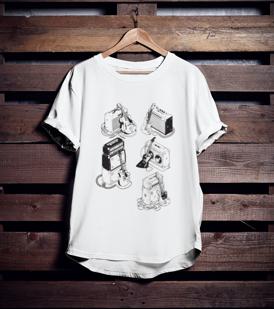 Guitar Eras Vintage Amplifier Collection T-Shirt
