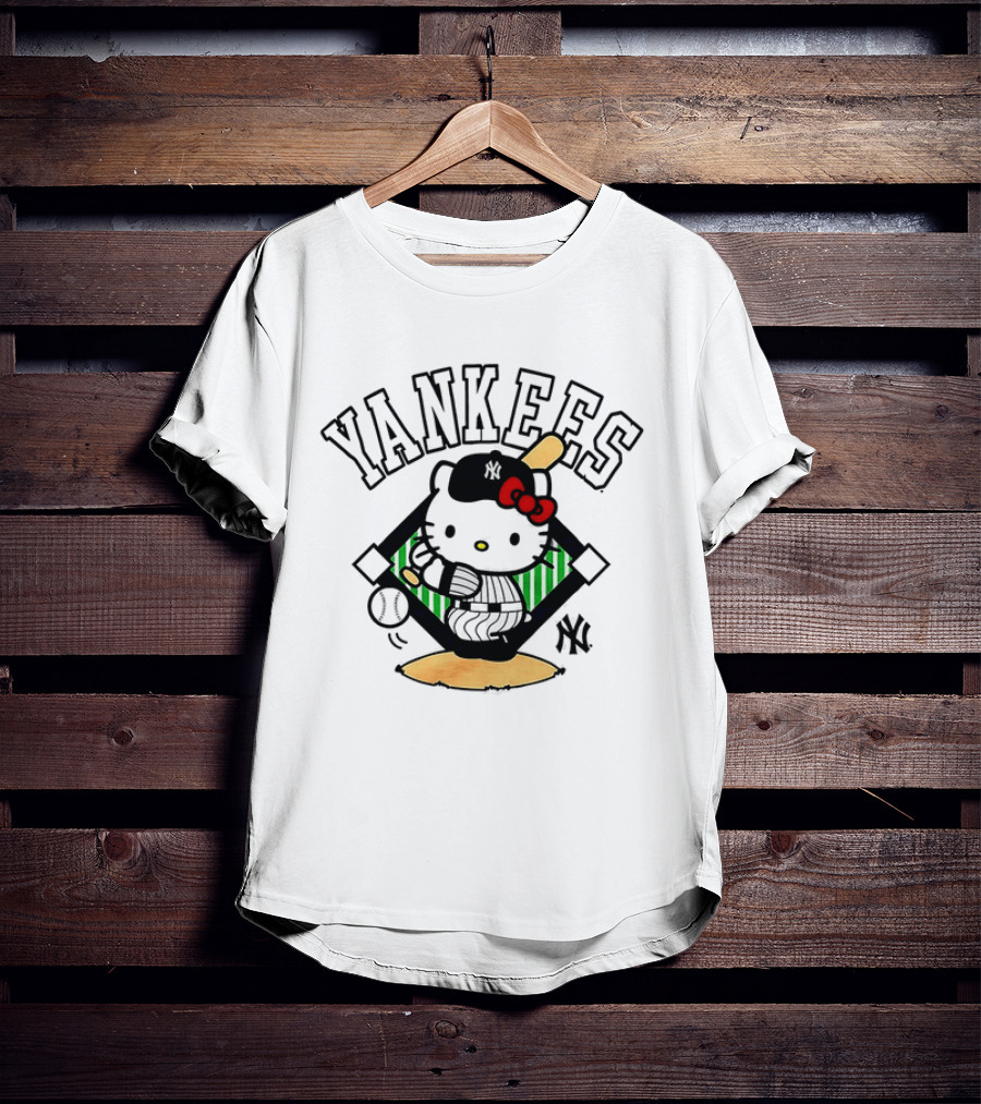 Hello Kitty Yankees Baseball Swing 2026 T-Shirt