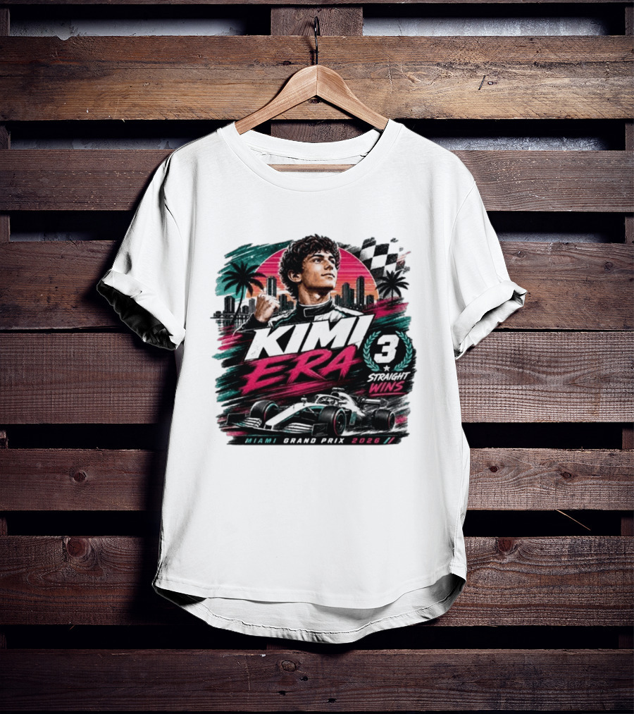 Kimi Era 3 Straight Wins Miami Grand Prix 2026 T-Shirt