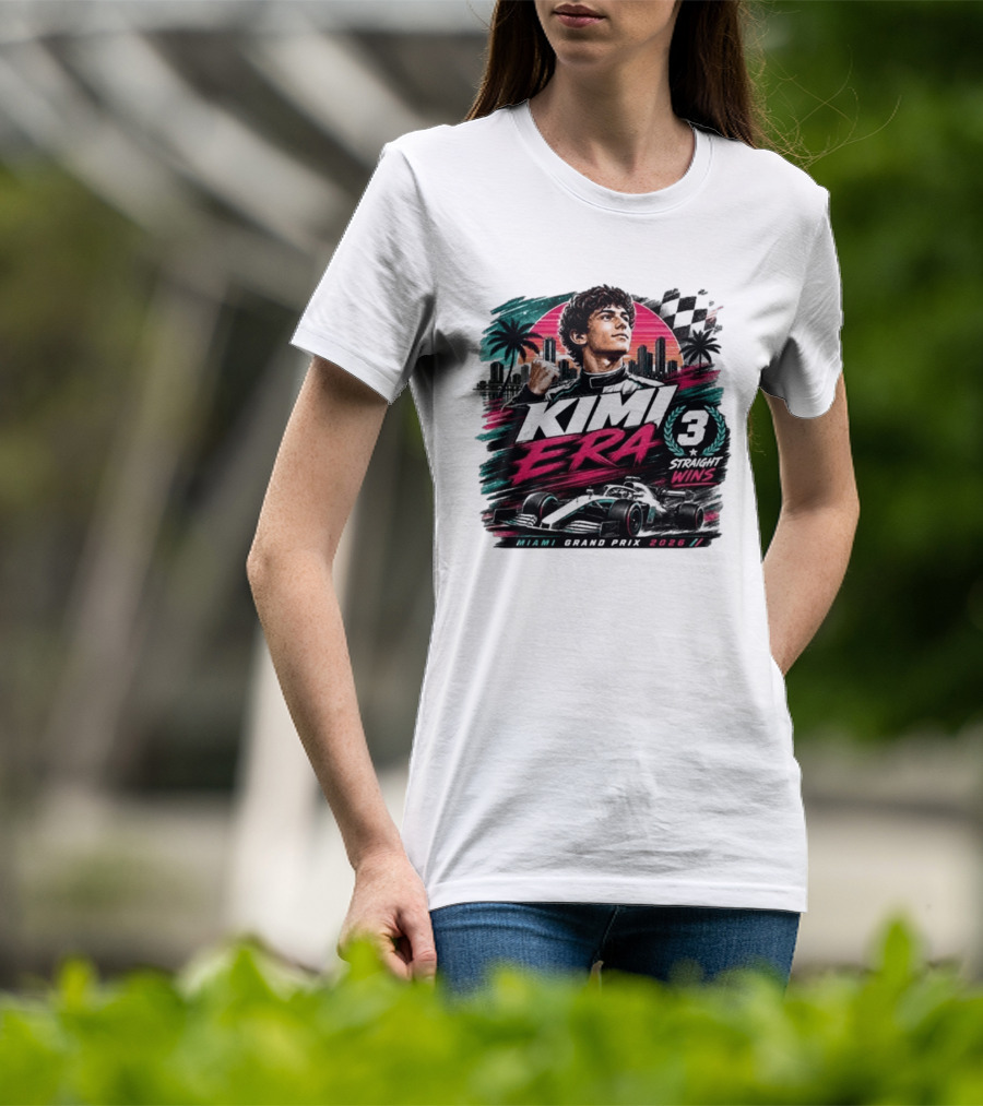 Kimi Era 3 Straight Wins Miami Grand Prix 2026 T-Shirt