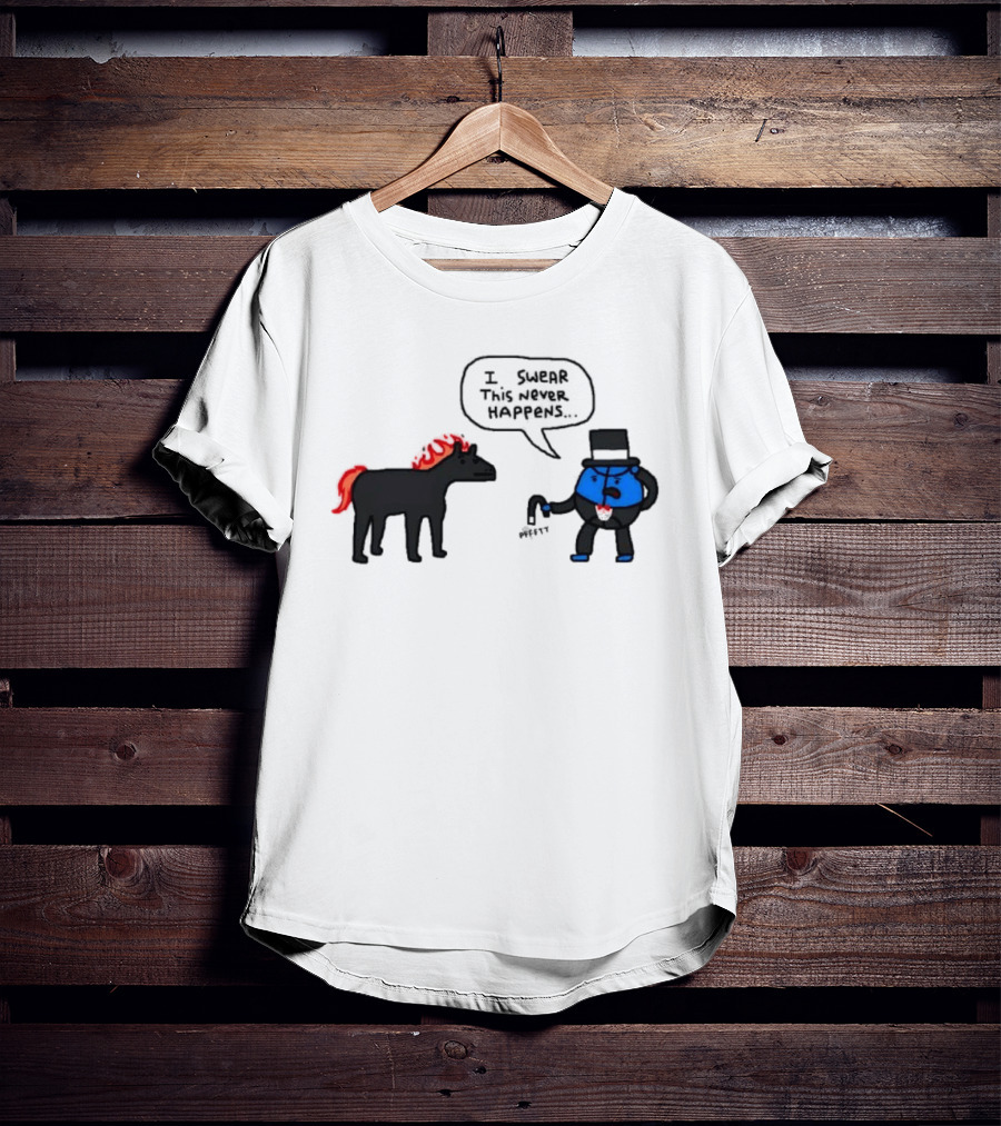 Orlando Magic Lose I Swear This Never Happens Meme Horse And Top Hat T-Shirt