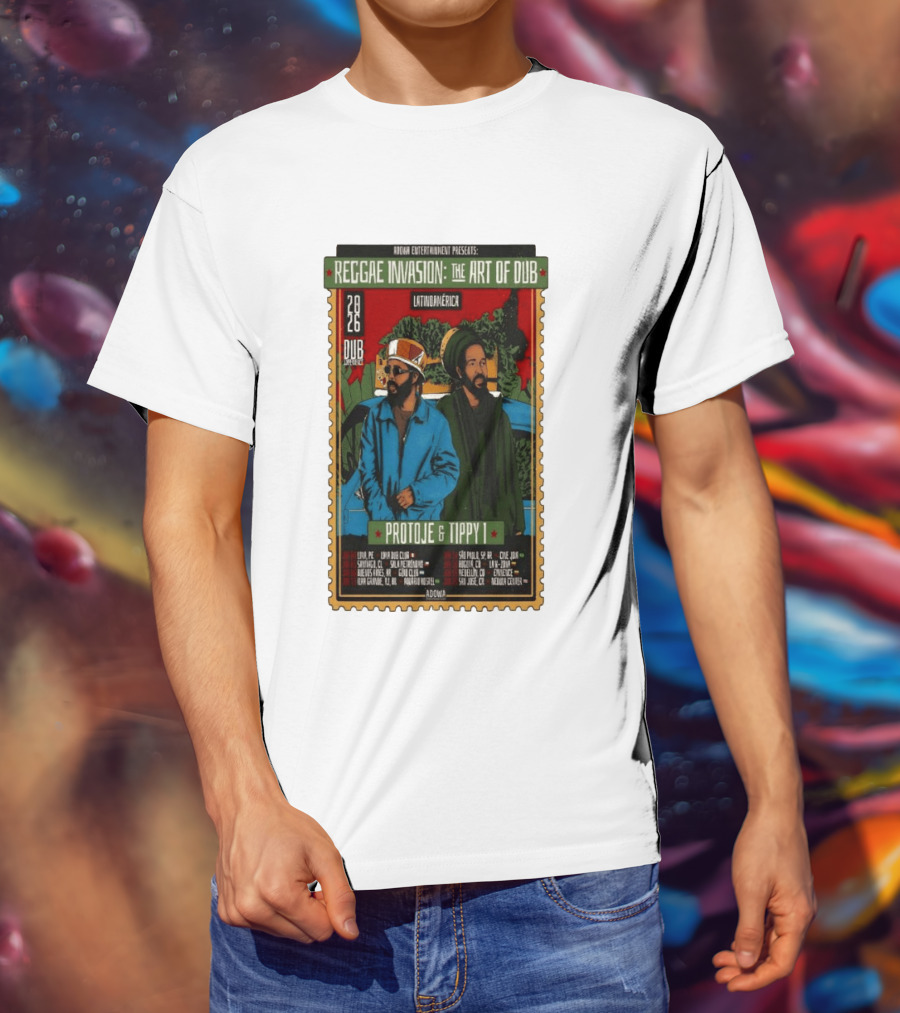 Reggae Invasion The Art Of Dub Protoje Tippy I 2026 Latin America Tour T-Shirt