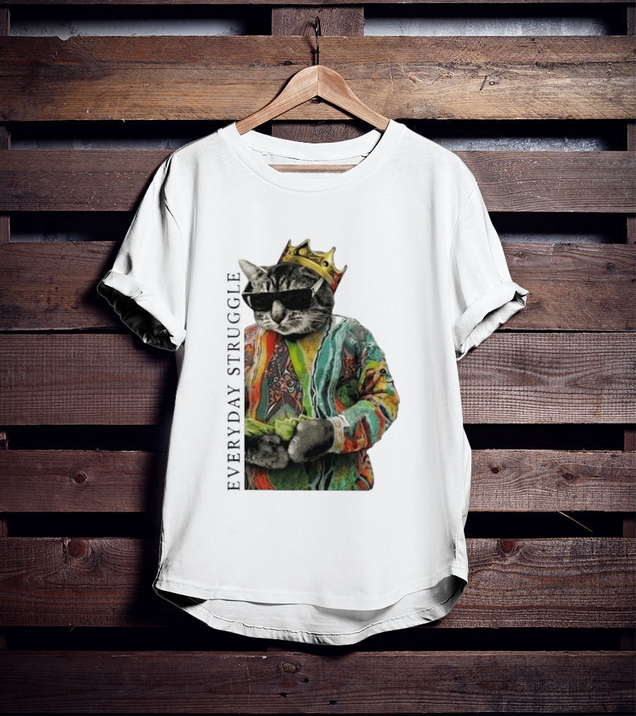 Scottie Barnes Everyday Struggle Cat In Colorful Crowned Outfit T-Shirt