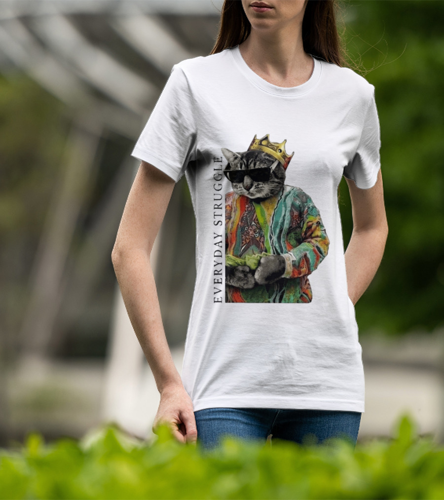Scottie Barnes Everyday Struggle Cat In Colorful Crowned Outfit T-Shirt