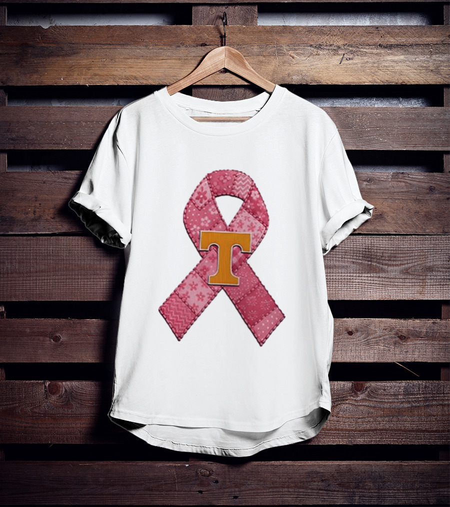 Tennessee Volunteers Pink Ribbon Breast Cancer Awareness T-Shirt