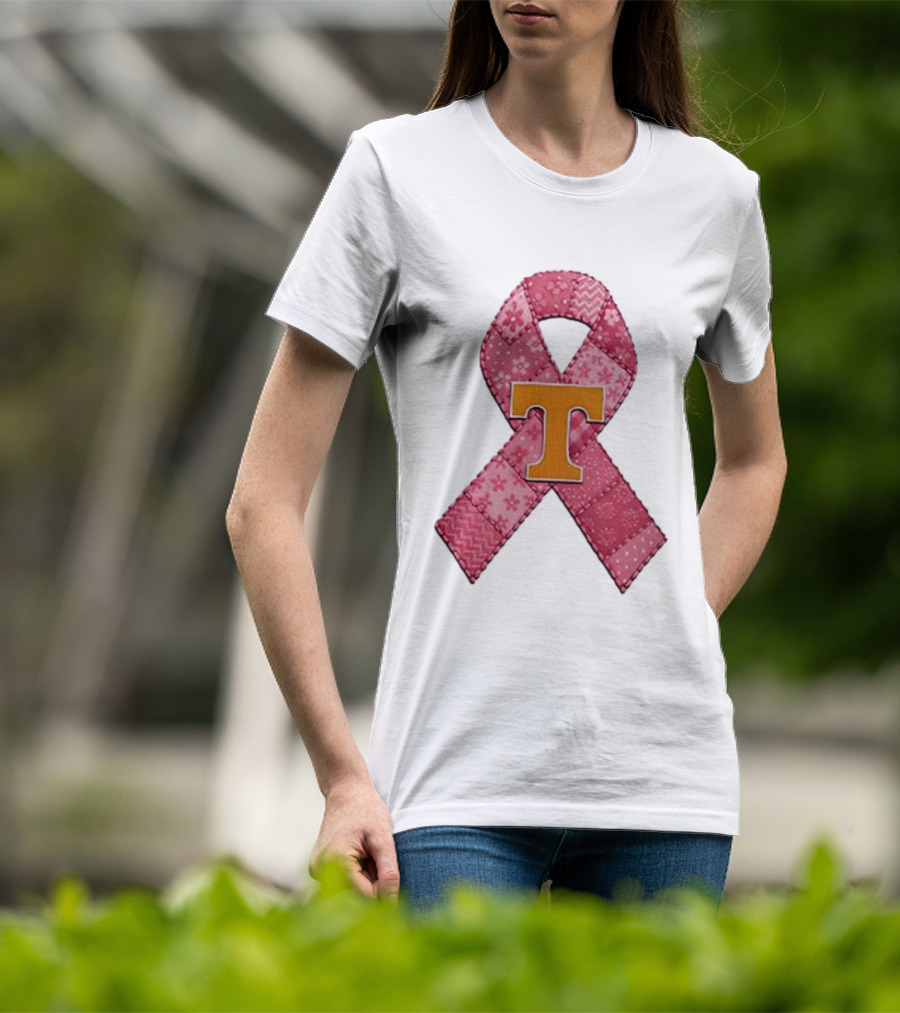 Tennessee Volunteers Pink Ribbon Breast Cancer Awareness T-Shirt