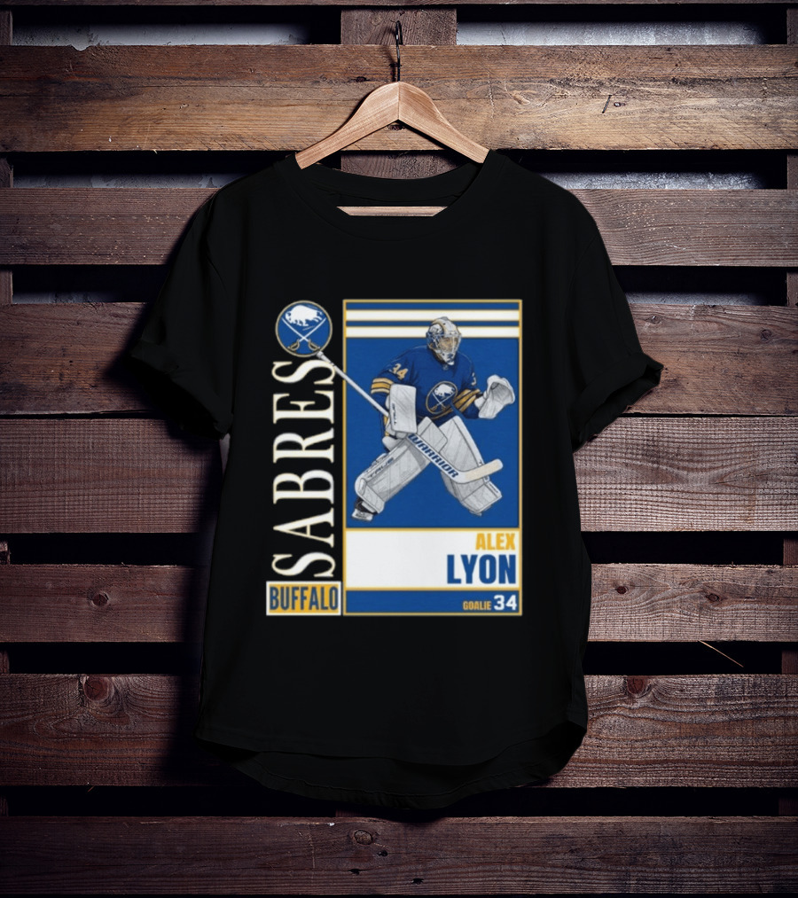 Buffalo Sabres Alex Lyon Goalie 34 Hockey T-Shirt