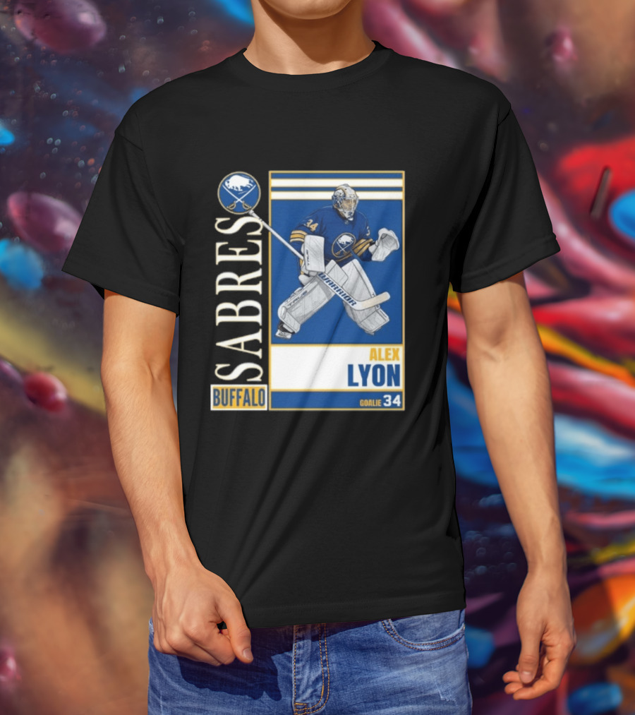 Buffalo Sabres Alex Lyon Goalie 34 Hockey T-Shirt
