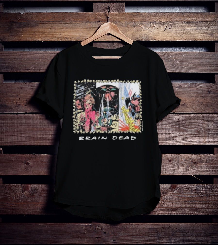Brain Dead X Predator Comic Style Graphic Collaboration T-Shirt