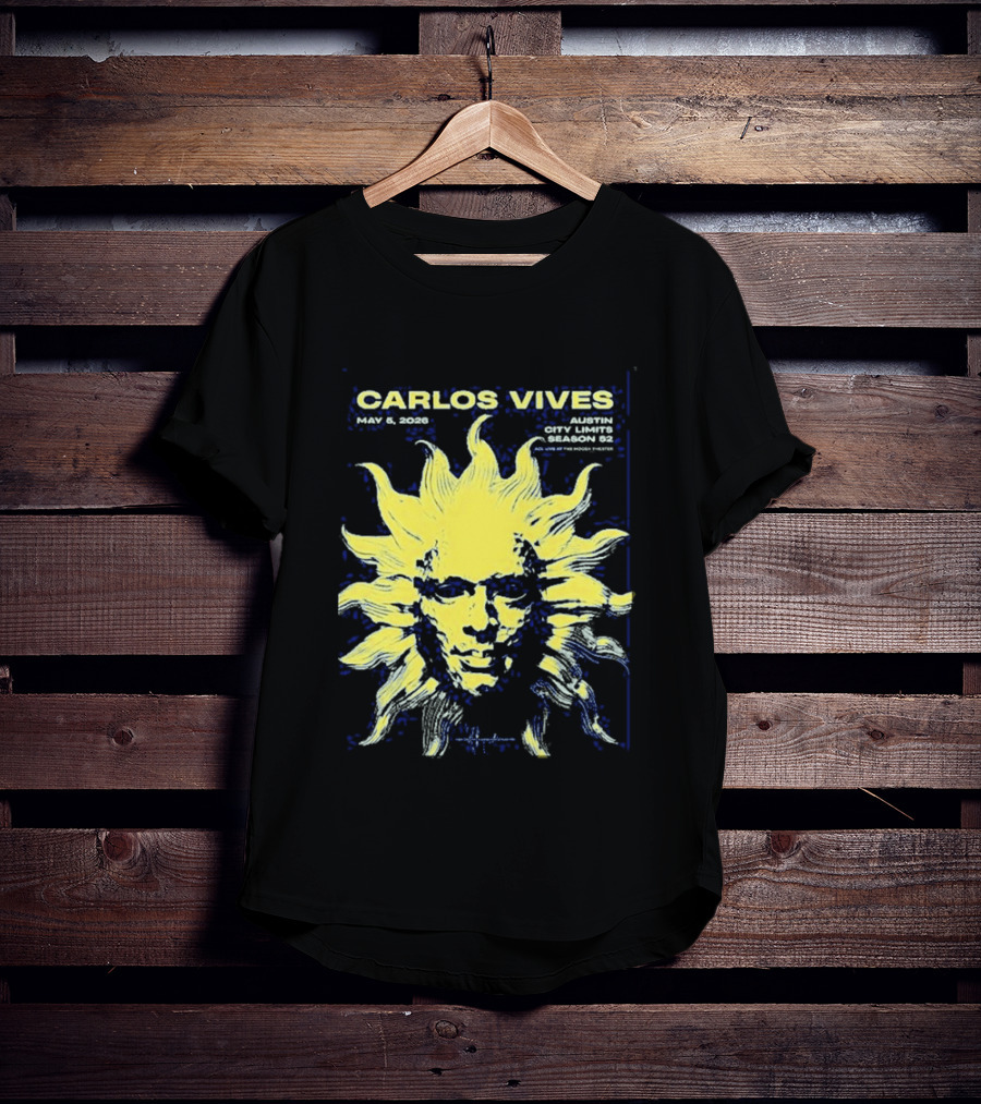 Carlos Vives May 05 2026 Austin Texas Concert Sun T-Shirt