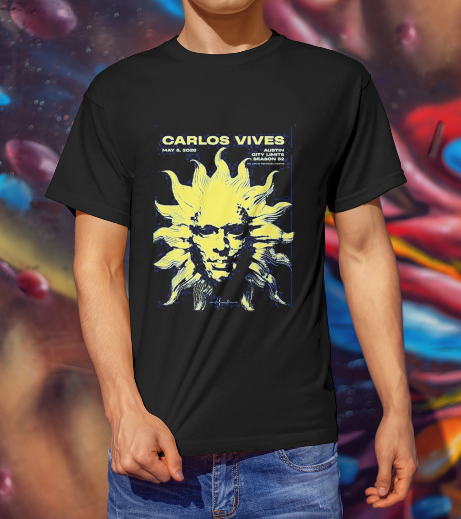 Carlos Vives May 05 2026 Austin Texas Concert Sun T-Shirt