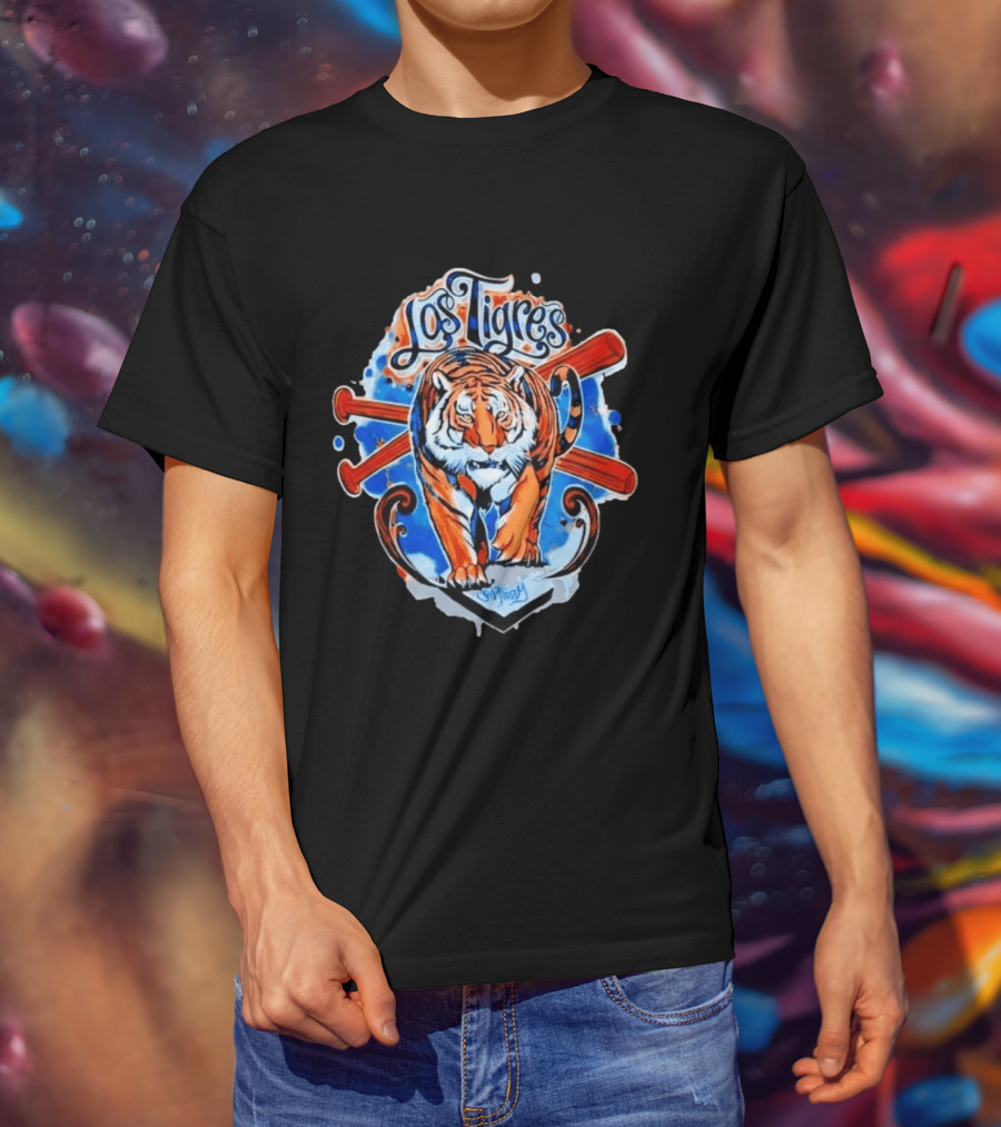 Los Tigres SW Freddy Baseball Tiger T-Shirt